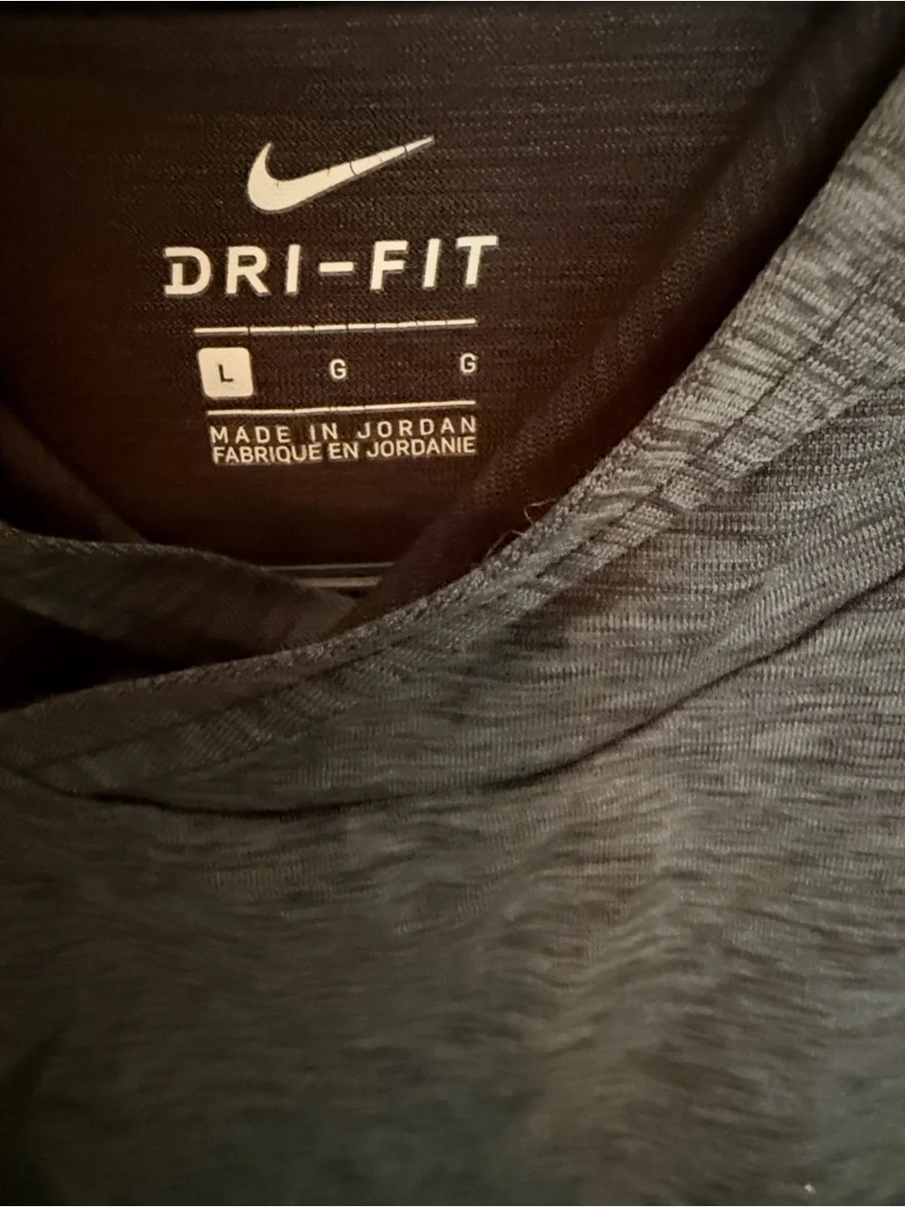 Nike Grey Dri-FIT Hooded Long-Sleeve Shirt